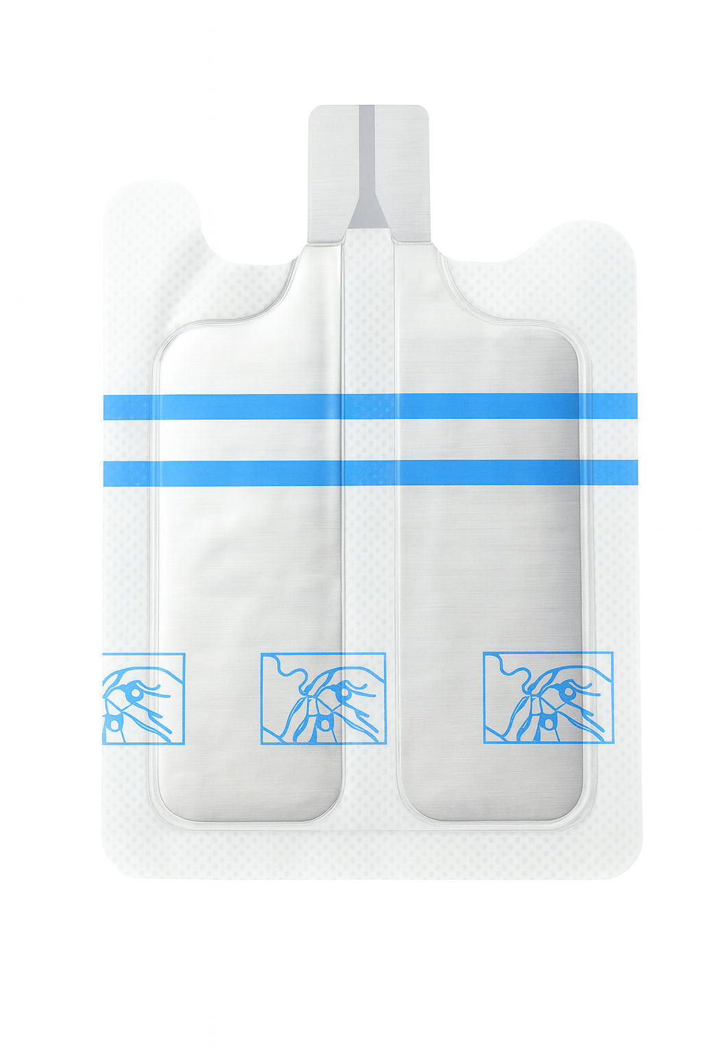 PLACA ELETROCIRURGICA PEDIATRICA BIPARTIDA P20