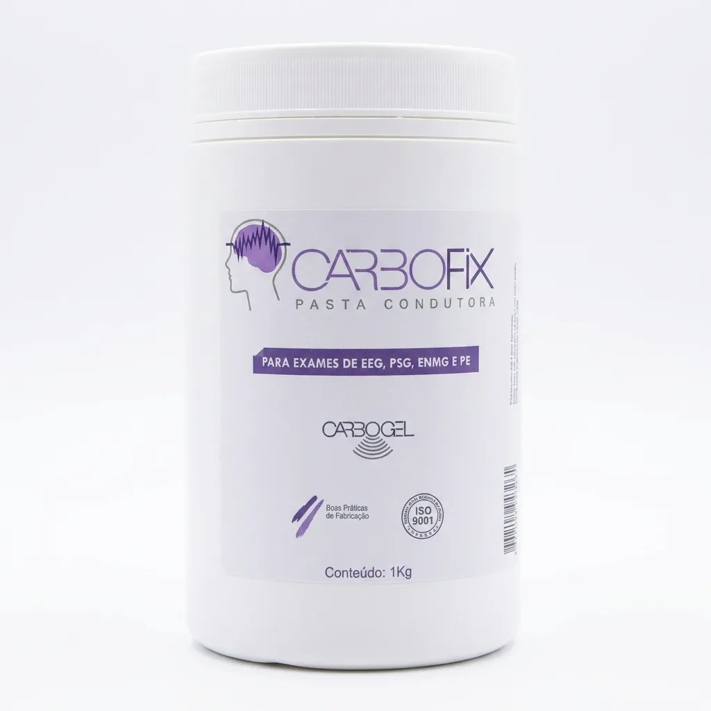PASTA PARA EXAMES DE ELETROCEFALOGRAMA CARBOFIX 1KG